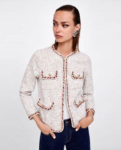 how to style chanel jacket|Chanel style jacket zara.